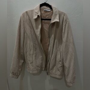 Zara Beige Corduroy Jacket
